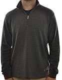 Van Heusen Men's 1/4 Zip Pinstripe Sweater Shirt
