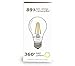 AriusTek A19 8W LED Filament Light Bulb Soft White 2700K, 75-watt Equivalent