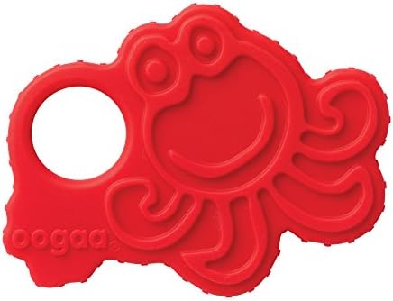 oogaa Home Octopus Teether Easy Clean, Baby Safe High-Grade Silicone, Red