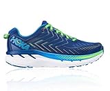 HOKA ONE ONE Men's M Clifton 4 True/Blue/Jasmine/Green Running Shoe 9 Men US