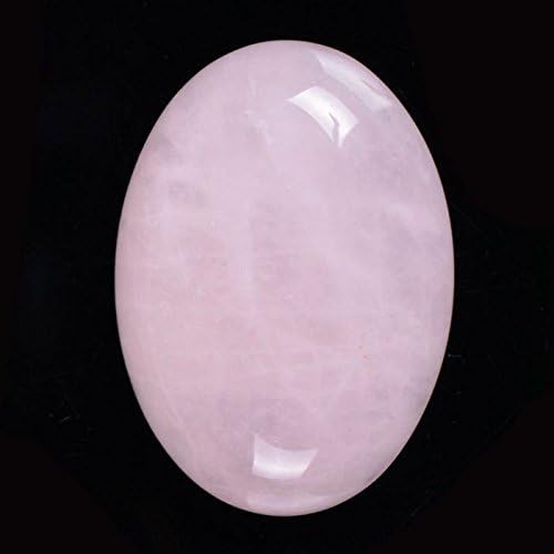 30x22mm Oval Cabochon CAB Flatback Semi-precious Gemstone Ring Face (Pink Quartz)