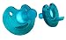 Philips Notched Newborn NICU Soothie Pacifier, Green, 0-3 Months, Hospital Binky - 1 Natural And 1 Vanilla