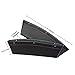 Car Seat PU Leather Console Gap Filler Side Pocket and Catcher Organizer Interior Accessories,Set of 2 (Black)