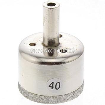Generic 40mm Lapidary Super-Thin Electroplated Diamond Coated Core Drill Bit Hole Saw 0.6mm Rim Save Materials Jasper Gems Glass Agate