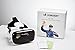VR Headset Revolution Rare 120 FOV (Frame Of View) Best 3D Virtual Reality Glasses / Goggles For iPhone & Android Phones. Comes With Built-In Headphones, Volume & Control Dial, & Adjustable Lenses!