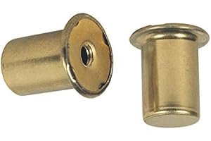 Ciata Lamp Finials Decorative, 1-Inch Brass Finish Carded Lamp Finial (2 Pack)