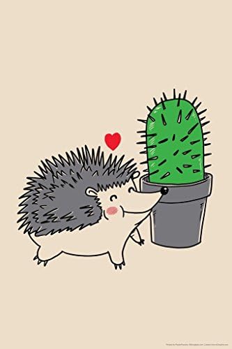 Prickly Love Funny Poster 12x18