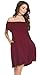 My Space Clothing Women's Off Shoulder Soft Jersey Dress w/Pocket-Made in USA