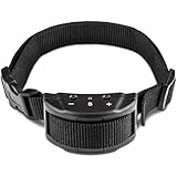 Petsonik Dog Bark Deterrent Shock Training Collar With Beep Vibration and No harm Shock for Dogs - Anti Barking Device For Small Medium and Large Pet – Waterproof and Rechargeable 2018 Upgraded Versio