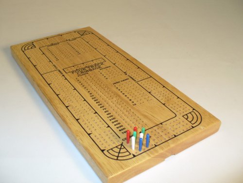 Four Track Cribbage Board Card Game
