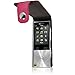 iGadgitz Pink Leather Flip Case Cover for Sony Walkman NWZ-A15 A17 8GB 16GB with Detachable Carabiner + Belt Loop + Magnetic Closure + Screen Protector