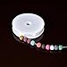 TecUnite 180 Pieces Volcanic Gemstone Beads Round Rock Lava Stone Beads with 1 Roll Crystal String for Bracelet Necklace Jewelry Making, 8 mm, 10 Colors