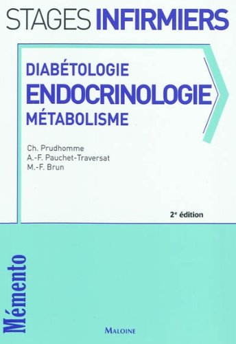 Diabétologie, endocrinologie, métabolisme