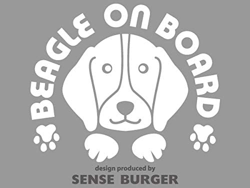 Amazon Co Jp ビーグル Beagle Beagle On Board 犬 ステッカー 車 Dog In Car 白 ホワイト デカール シール オリジナル おもしろステッカー 面白い ホビー