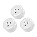 LITEdge Smart Plug, Compatible with Alexa, Wi-Fi Accessible Power Outlet, No Hub Needed, Control with App on Phone, Pack of 3