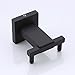 KES Double Towel Hook for Bathroom Robe Hook in Shower Hook SUS 304 Stainless Steel Modern Square Style Wall Mount Matt Black, A2461-BK