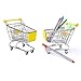 Vktech Mini Shopping Cart Supermarket Handcart Shopping Utility Cart Mode Storage Toy (Yellow)