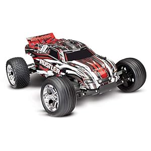Traxxas 1/10 Scale Rustler 2WD Stadium Truck, Red