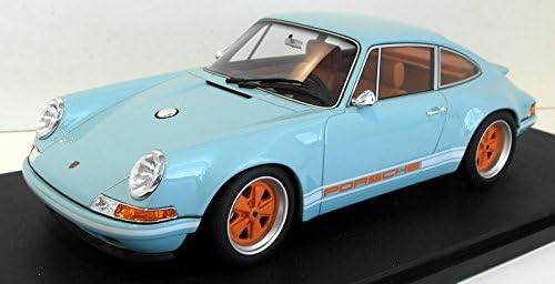 2014 Singer Porsche 911 Blue Resin Model Car in 1:18 Scale by Cult Models