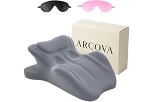 FULANRT Arcova Sweet Spot Pillow, Chiro Monk Pillowcase Wedge Pillow - 27°Angle Perfect Position, Memory Foam Wedge Cushion for Support & Back(Style-b)