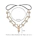 Unsutuo Hair Jewelry Head Chain Wedding Bohemian Floral Headband Elastic for Women