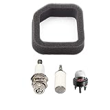 Panari 5687301 560873001 Air Filter + Primer Bulb Fuel Filter for Ryobi Homelite String Trimmer Leaf Blower 901590001 Tune Up Kit