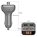 Miuko Wireless FM Transmitter Bluetooth Transmitter Radio Adapter Car Kit Support SD Card with Dual USB Car Charger for Iphone and Android