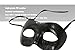 High-Gloss Black PU Leather Men's Masquerade Mask with Skin Texture Design (Black High-Gloss)