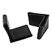 TOOGOO(R) Rubber Covers Furniture Angle Iron Foot Pads 40mm x 40mm 10 Pcs Black