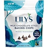 Lily's Milk Chocolate Style Baking Chips Resealable Bag, 7 Oz (Low Carb, Keto Friendly, Gluten Free & Non GMO)