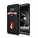 FYY Case for Galaxy S8, Hybrid Dual Layer Protective Card Case for Samsung Galaxy S8 Black