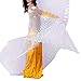 Pilot-trade clothing trade co.,Ltd Wuchieal Women's Professional Belly Dance Costume Angle Isis Wings No Stick Whtie