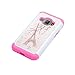 Galaxy Express 3 Case, Galaxy Amp 2 Case, J1 2016 Case, LUXCA Robust Defender [Shock Proof] Hybrid Dual Layer Ultimate Protective Back Cover for Samsung Galaxy Express 3 (Paris Eiffel Pink)