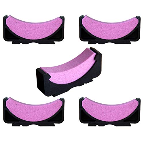 5PCS Sharpening Stone Whetstone Replacement for Chainsaw Sharpener Chainsaw Teeth Sharpener Bar-Mount Chainsaw Chain Sharpening System