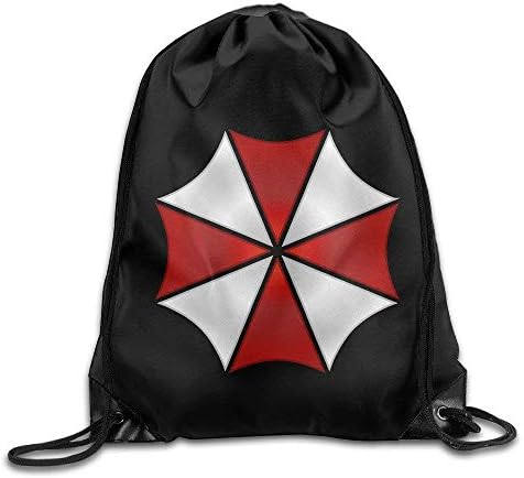 Backpack Gymsack Sport Bag Resident Evil Umbrella Logo White
