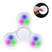 Dricar Fidget Spinner Toy LED Glowing Hand Tri-Spinner Perfect For ADD, ADHD, Anxiety, and Stress Relief (white)