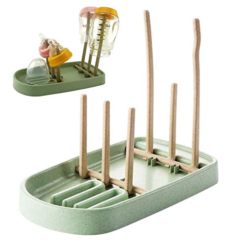 Yesbaby Detachable Drying Rack Baby Feeding Bottle Dryer Cleaning Cup Stand Holder Nipple Shelf Drying for Bottles (Color : Green)