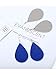 Tatuo 8 Pairs Teardrop Leather Earrings Petal Drop Earrings Antique Lightweight Leather Earrings for Women Girls (Mix Color Set B)