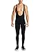 BALEAF Men's Winter Cycling Bib Tights Padded Thermal Bib Pants Cold Weather Gear Fleece Bike Leggings Black Size XL