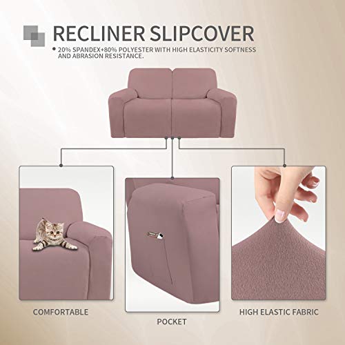EasyGoing 6 Pieces Microfiber Stretch Sectional Recliner Sofa