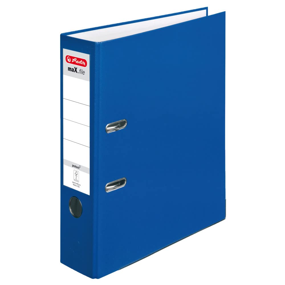 Herlitz 5480306 Lever Arch File A4 8 cm Blue