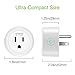 Smart Plug Gosund Wi-fi Outlet Work with Alexa & Google Assistant, Mini Socket with Timer Surge Protector Funcation,FCC ETL Certification(2 Pack）