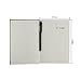 Leather Notebook, izBuy Classic Vintage Notebook Diary Medium Size for Men/women 240 Lined Beige Pages-Mediterranean Style 0.5mm Smooth Gel Pen Included,Black(58-25)