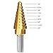 Vastar Titanium Step Drill Bit Set, 3-Piece Set & Automatic Center Punch