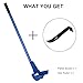 TUFFIOM 44-Inch Pallet Buster Tool with Extended Padded Handle & Free Nail Puller| Deluxe Industrial Pallet Breaker| Iron Pry Bar Deck Wrecker, Longer & Easier (Blue)