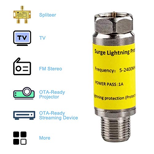 Coaxial Surge Protector for Cable TV,Surge Lightning Protector for