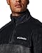 Columbia Men's Steens Mountain Half Zip Fleece, Black/Grill, Large