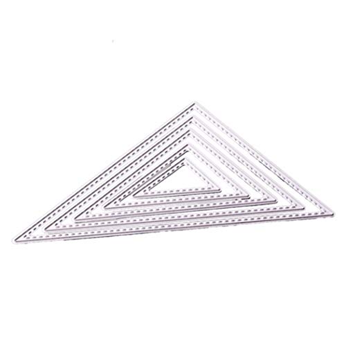 Metal Cutting Dies Stencil Template Mould for DIY Scrapbook Album Paper Card Decorative Craft Embossing Die Cuts (Triangle)