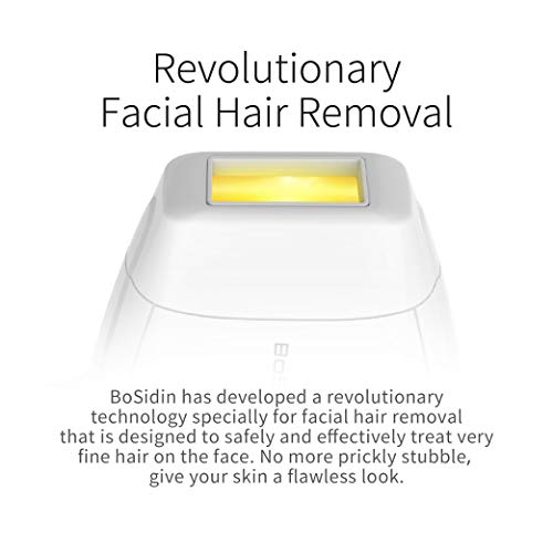 BoSidin Face & Body Permanent Hair Removal Device for Women & Men White