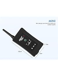 ejeas casco de motocicleta de árbitro de fútbol auricular de comunicación fbim inalámbrico (alcance: 1,312.3 yard Full Duplex Bluetooth Interphone casco de moto con FM